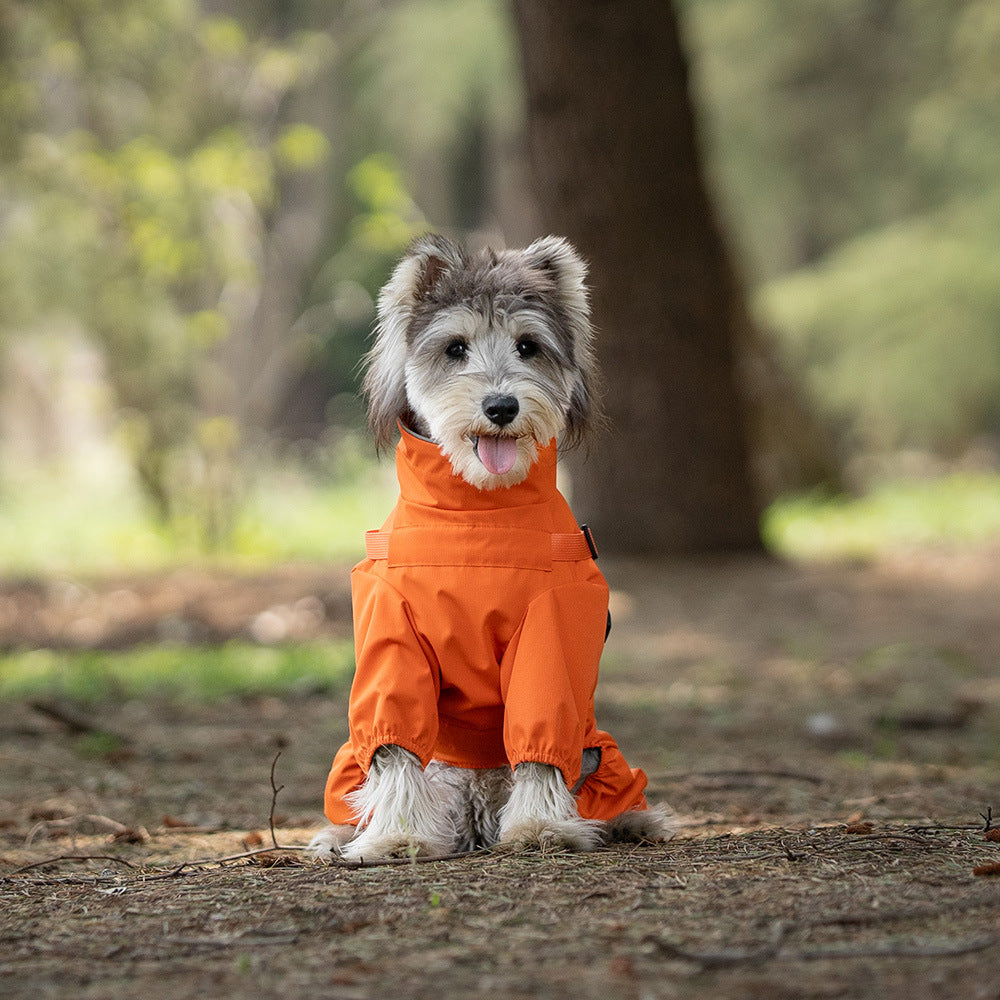 Waterproof Dog Raincoat Jumpsuit – Body Coverage & Hooded Design | Mello & Co.