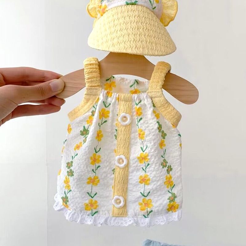 Floral Pet Vest – Yellow