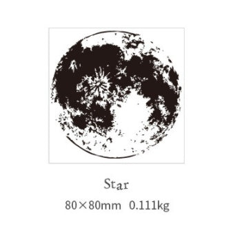 Mo Jing Wooden Seal – Lunar PhasesColor: Star