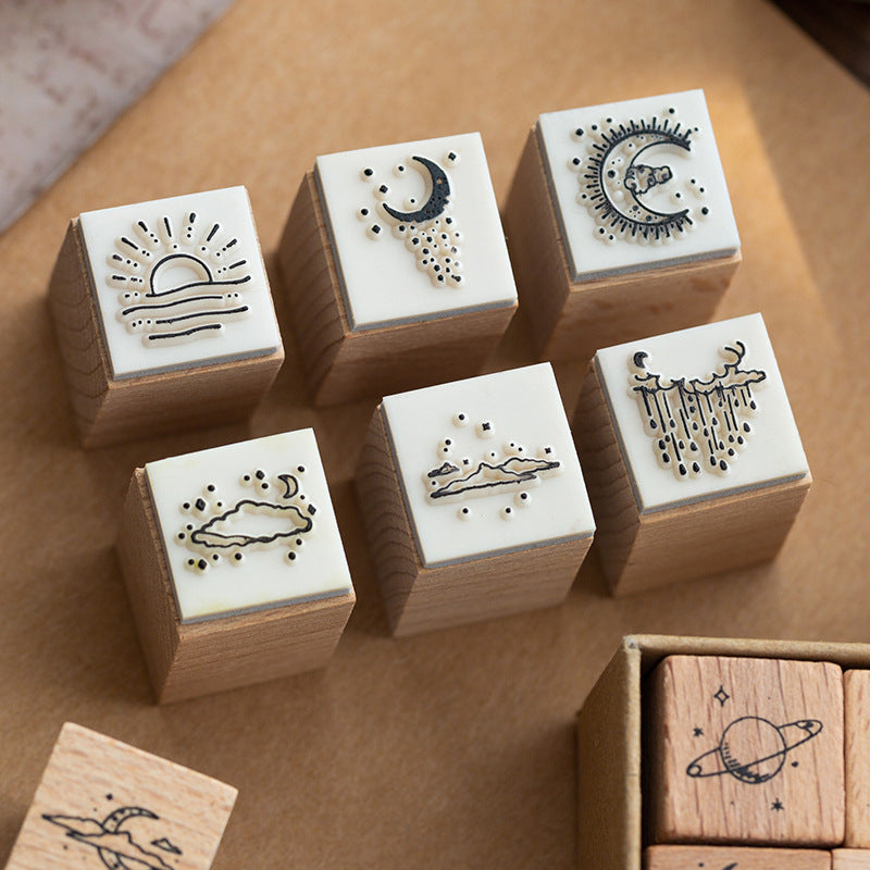 vintage celestial stamps for journaling
