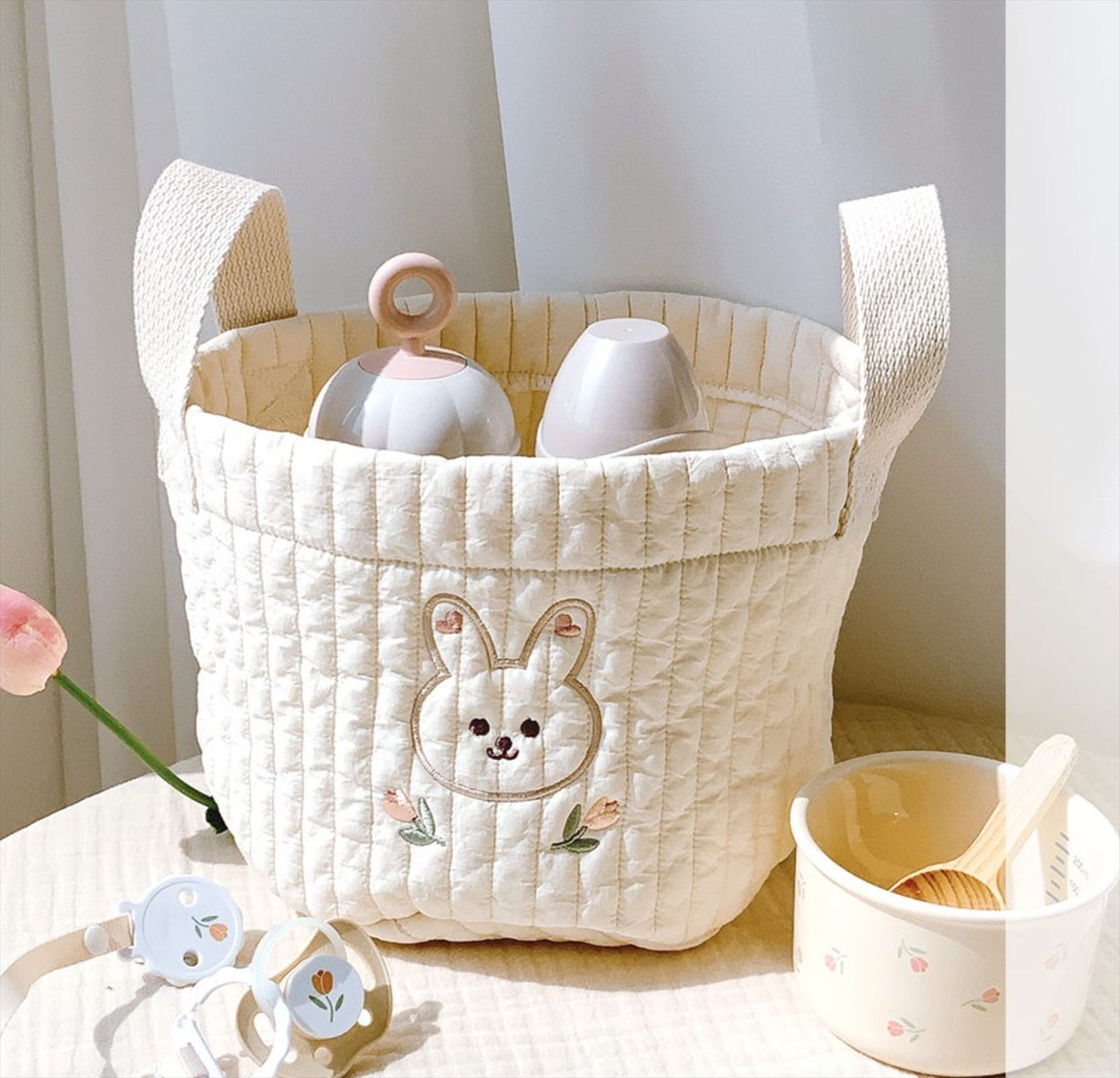 Cotton Pet Toy Storage Basket – Cute Animal Organizer for Home | 棉質可愛寵物收納籃玩具籃