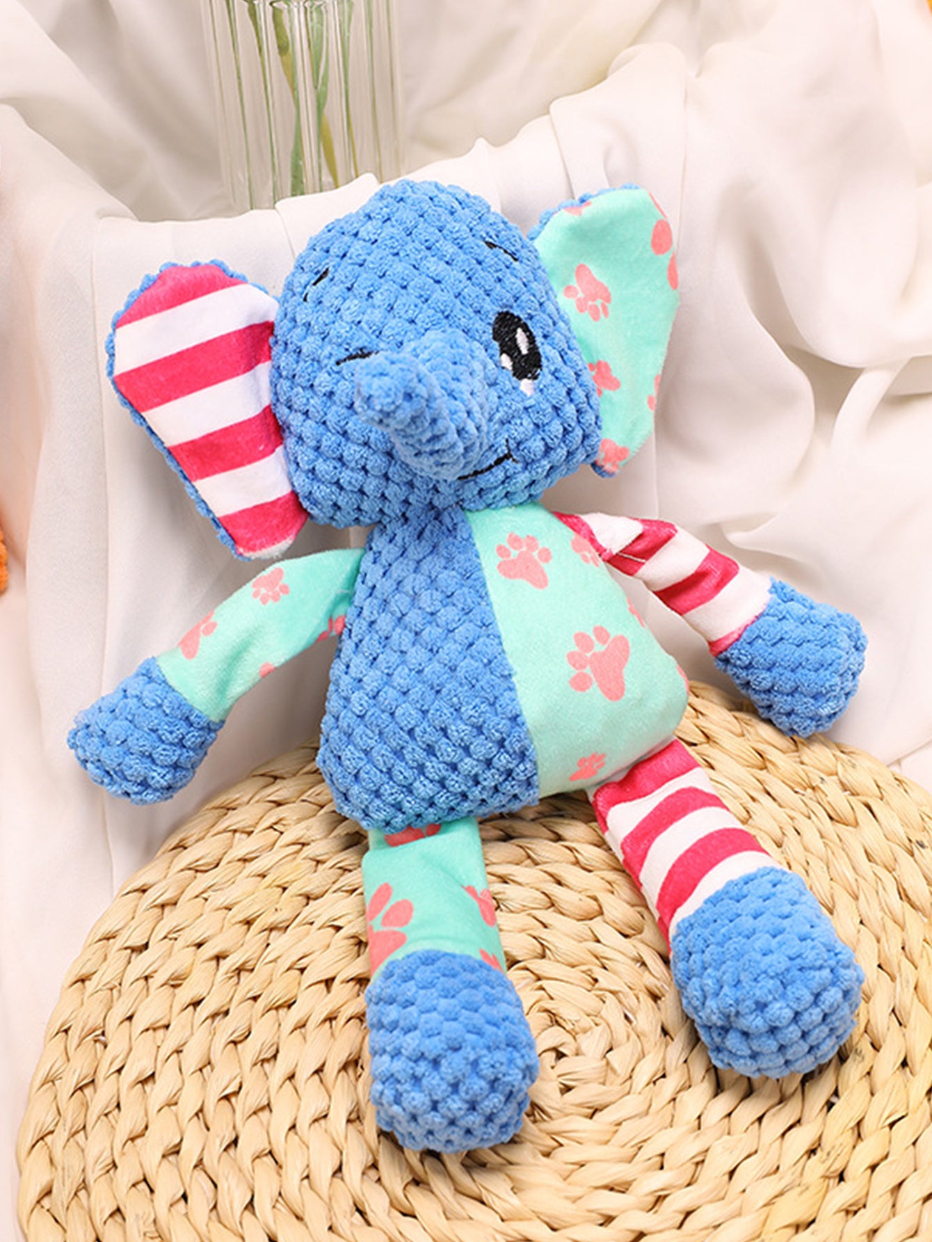 Elephant-shaped squeaky toy