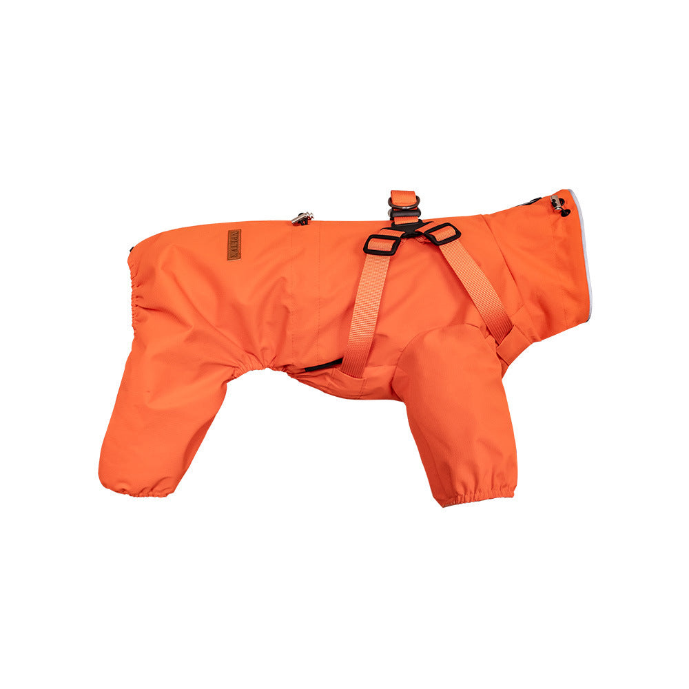 Waterproof Dog Raincoat Jumpsuit – Body Coverage & Hooded Design | Mello & Co.