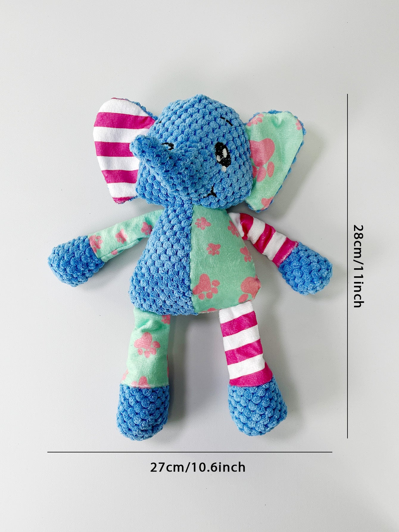 Elephant-shaped squeaky toy for small dogs
