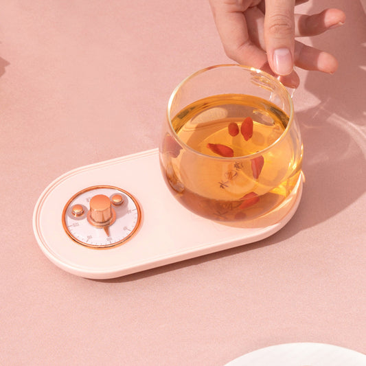 ink coffee warmer with jewelry holder