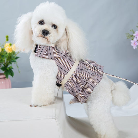 别致的宠物背带裙 – 优雅舒适，适合小型犬