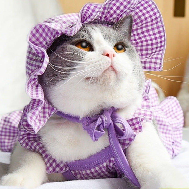 Cute Summer Cat Dress – Charming Purple