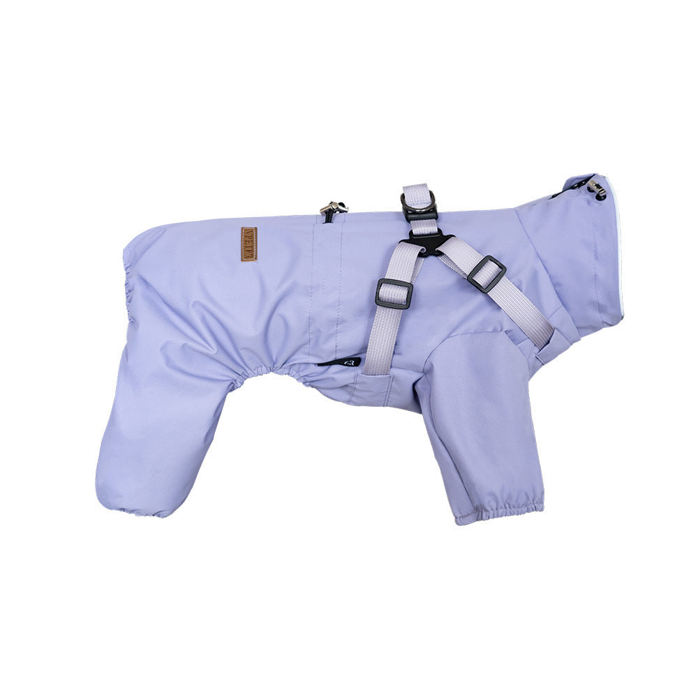 Waterproof Dog Raincoat Jumpsuit –  Body Coverage & Hooded Design | Mello & Co.