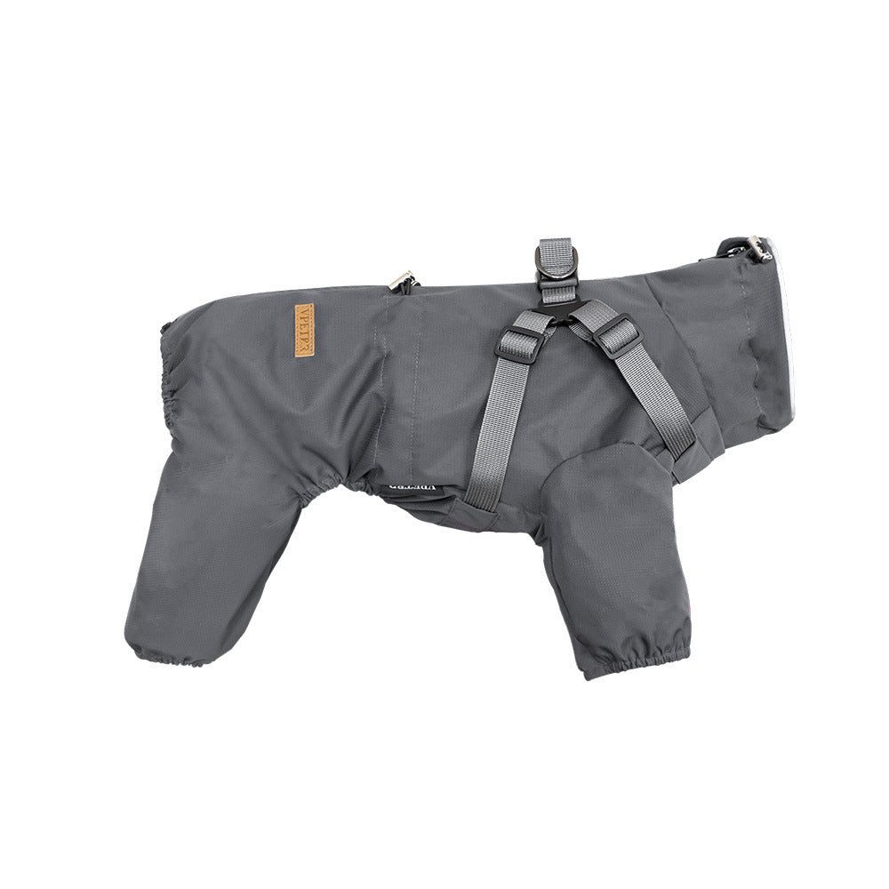 Waterproof Dog Raincoat Jumpsuit –  Body Coverage & Hooded Design | Mello & Co.