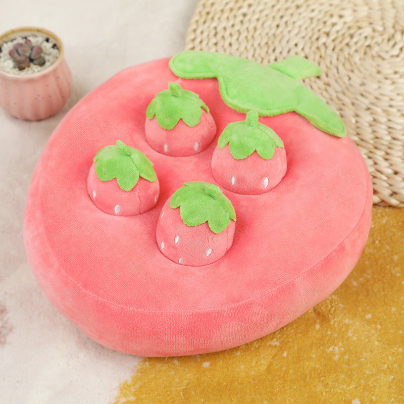 Carrot Pulling Snuffle Mat Toy – Interactive Plush for Dogs & Cats