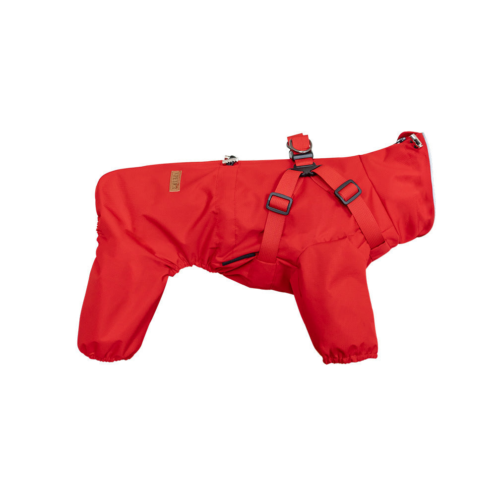 Waterproof Dog Raincoat Jumpsuit –  Body Coverage & Hooded Design | Mello & Co.
