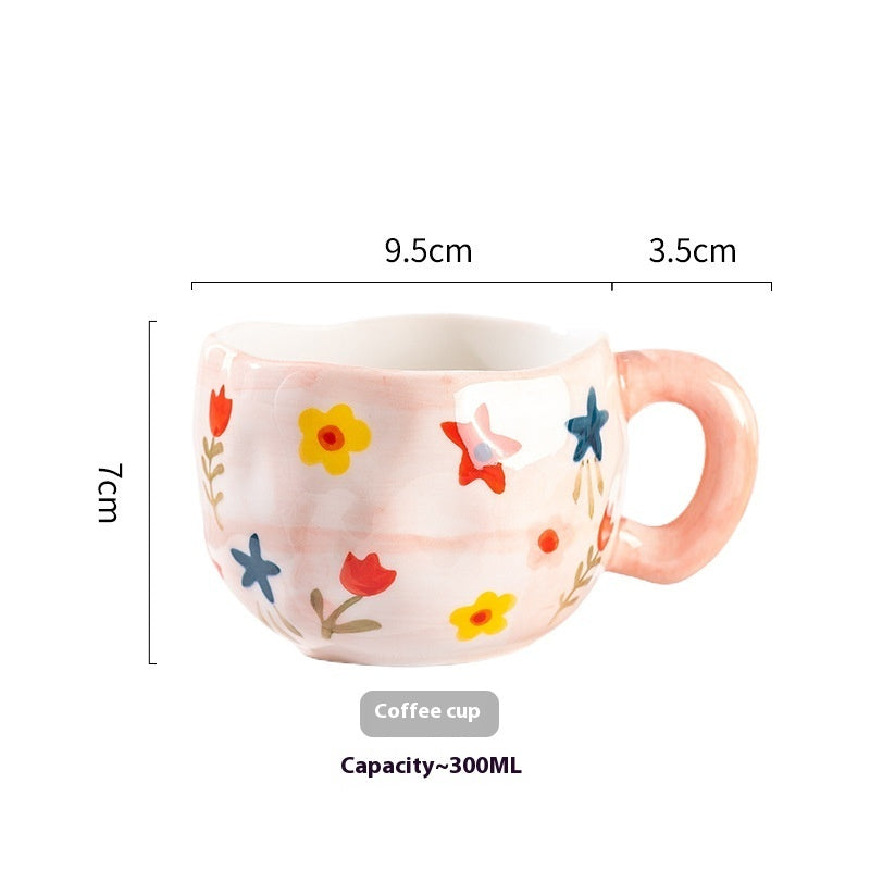 cartoon style home ceramic mug