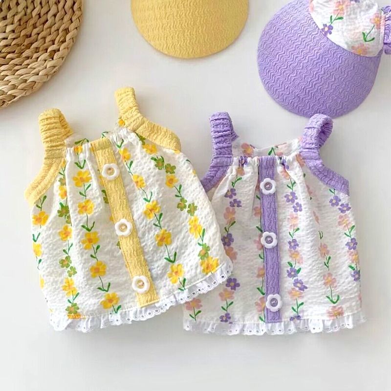 Cute Pet Clothes with Flower Design