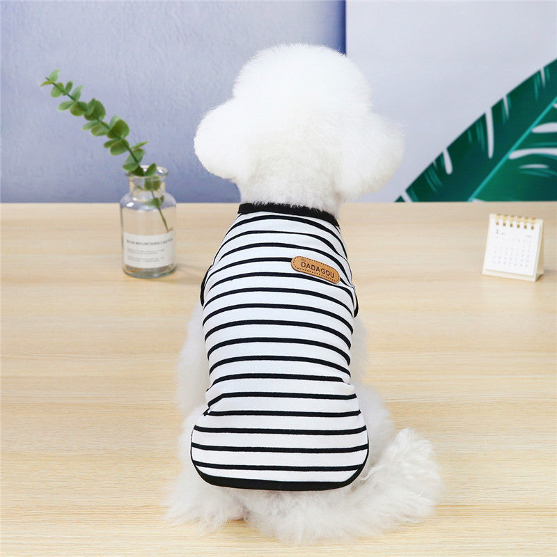 Striped Pet Vest | Lightweight Summer Dog Shirt